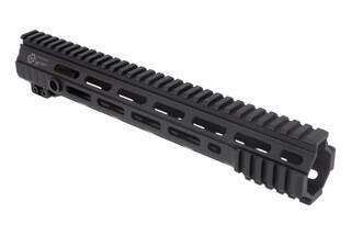 The Cross Machine Tool UHPR Mod 4 HDX 12.5 inch handguard for AR15 rifles features cuts to reduce weight
